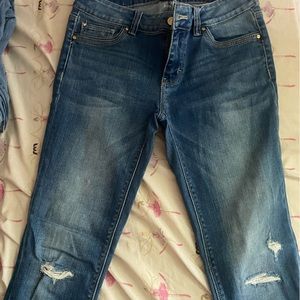 White house black market ripped jeans